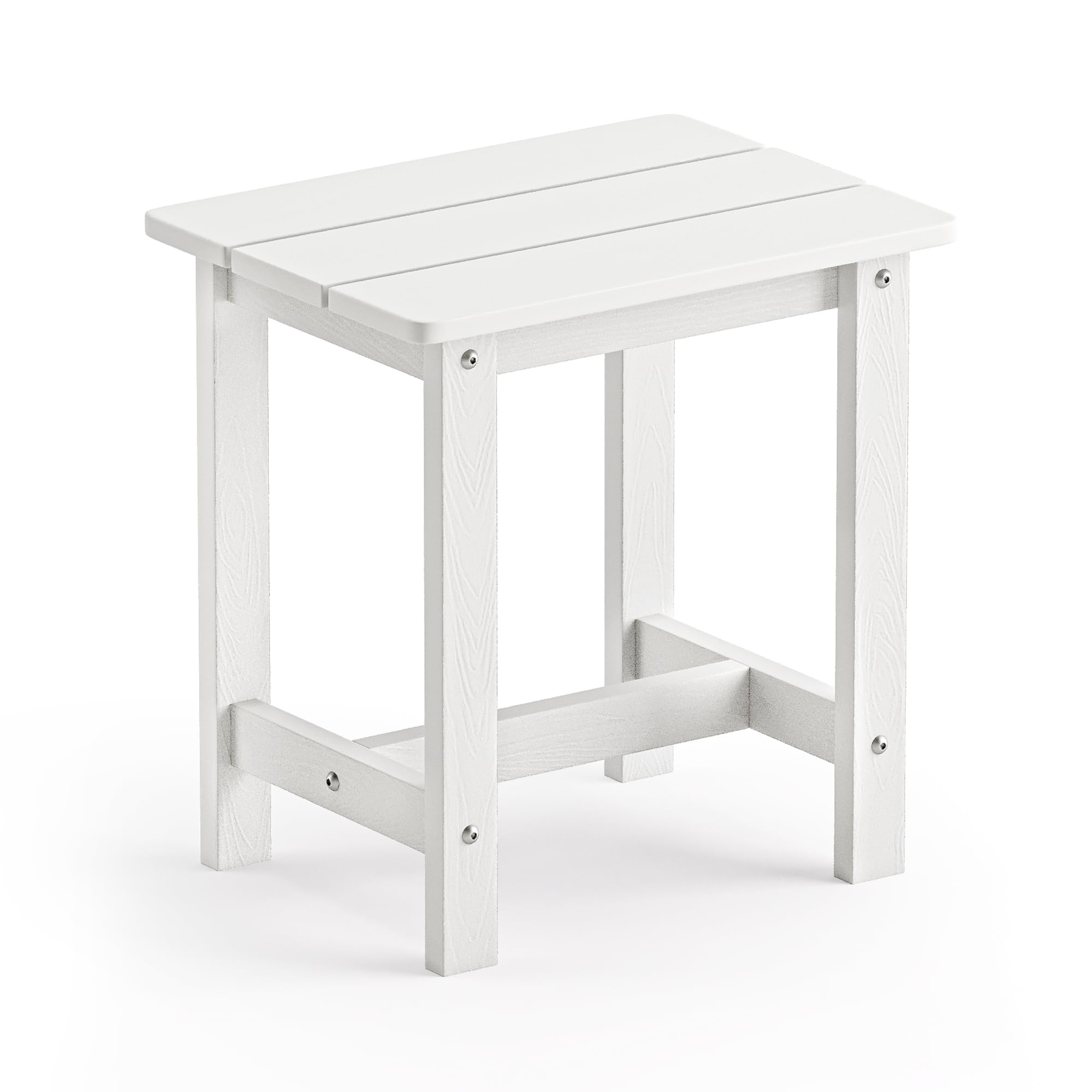 LUE BONA Outdoor Side Table Set of 2, HDPS Small Outdoor Table, Adirondack Side Table, Outside End Table for Patio, Porch, Deck, Pool, Weather Resistant/Easy Maintenance/Indoor or Outside Use, Black