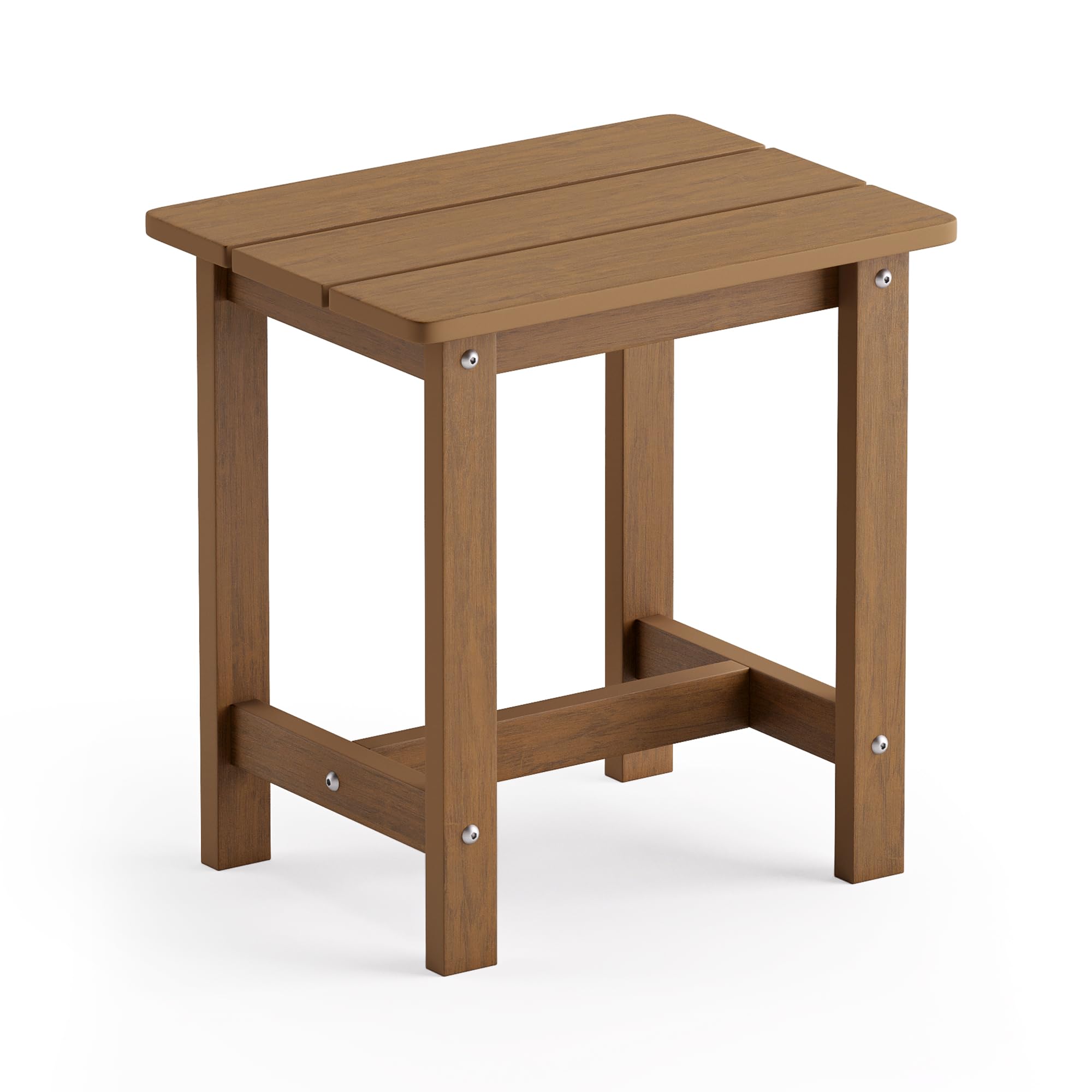 LUE BONA Outdoor Side Table Set of 2, HDPS Small Outdoor Table, Adirondack Side Table, Outside End Table for Patio, Porch, Deck, Pool, Weather Resistant/Easy Maintenance/Indoor or Outside Use, Black