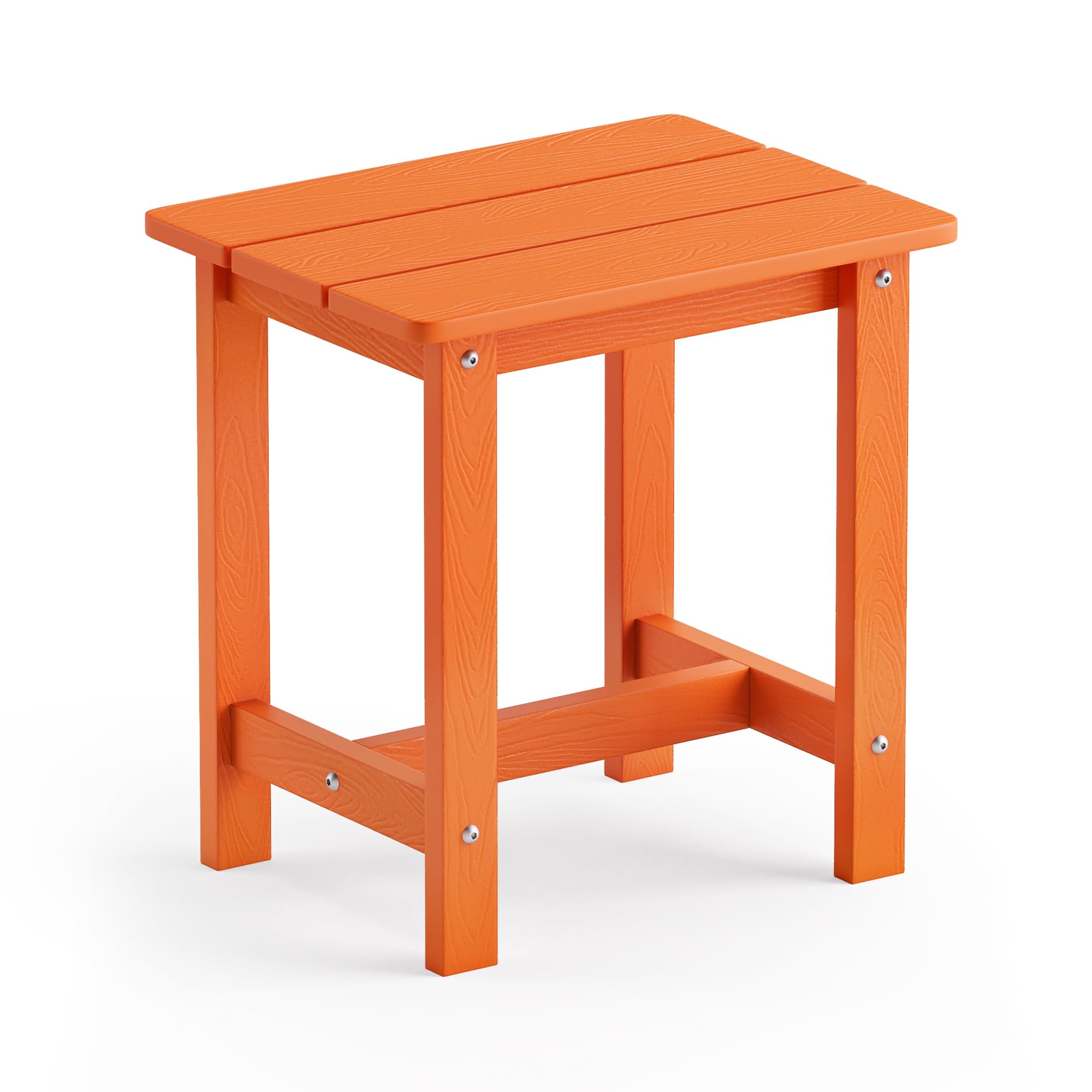 LUE BONA Outdoor Side Table Set of 2, HDPS Small Outdoor Table, Adirondack Side Table, Outside End Table for Patio, Porch, Deck, Pool, Weather Resistant/Easy Maintenance/Indoor or Outside Use, Black