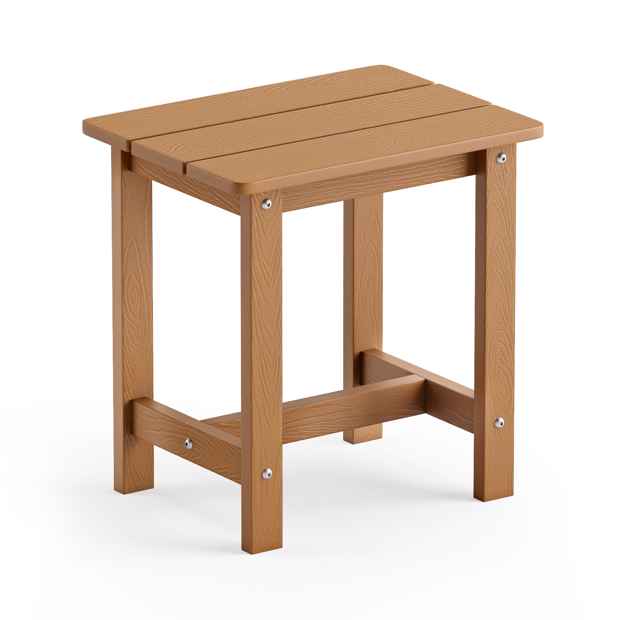 LUE BONA Outdoor Side Table Set of 2, HDPS Small Outdoor Table, Adirondack Side Table, Outside End Table for Patio, Porch, Deck, Pool, Weather Resistant/Easy Maintenance/Indoor or Outside Use, Black
