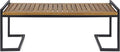 Christopher Knight Home Noel Outdoor Industrial Acacia Wood and Iron Bench, Teak Finish/Black Metal