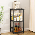 SWTYMIKI Buffets Coffee Bar Cabinet - Rolling Kitchen Rack, Farmhouse Small Coffee Stand with Storage Drawer and Door Cabinet - Kitchen Microwave Stand for Apartment, Living Room, Entryway, Espresso